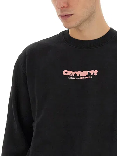 Shop Carhartt Wip "ink Bleed" Sweatshirt In Black
