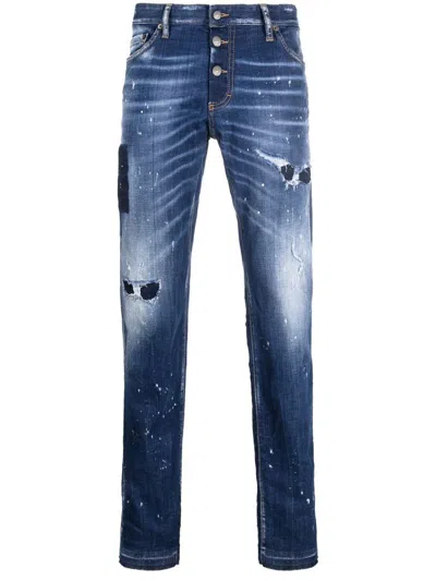Shop Dsquared2 Pants In Blue Navy