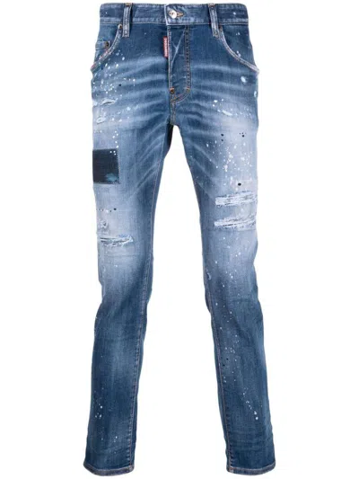 Shop Dsquared2 Pants In Blue Navy