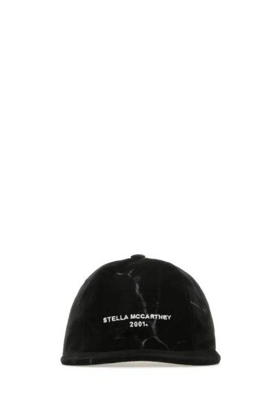 Shop Stella Mccartney Woman Black Velvet Baseball Cap