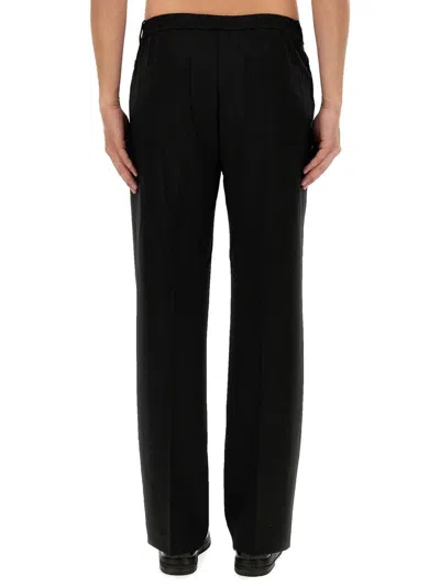 Shop Helmut Lang Relaxed Fit Pants In Black