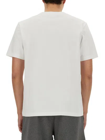 Shop Maison Kitsuné Logo Print T-shirt In White