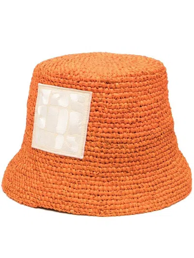 Shop Jacquemus Caps & Hats In Orange