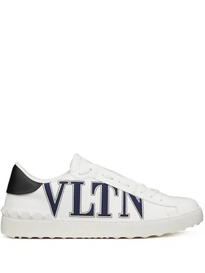 Shop Valentino Garavani Sneakers In Bianco-avio/pastel Grey/bianco