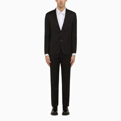 Shop Tagliatore Blue Single-breasted Wool Suit