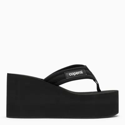 Shop Coperni | Black Wedge Sandal With Logo