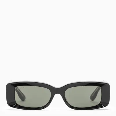 Gucci Rectangular Sunglasses In Black