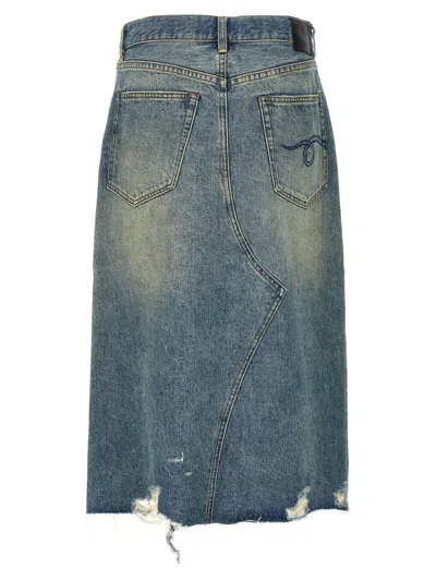 Shop R13 'jesse' Skirt In Blue
