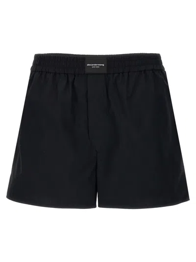 Shop Alexander Wang T T By Alexander Wang 'classic Boxer' Shorts In Black