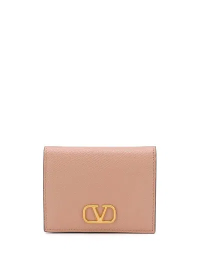 Shop Valentino Small Leather Goods In Rosecannel