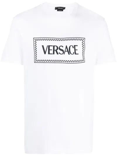 Shop Versace T-shirts & Tops In White