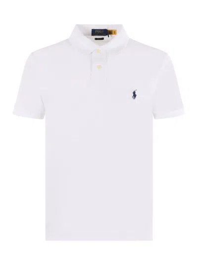 Shop Polo Ralph Lauren "" Polo Shirt In White
