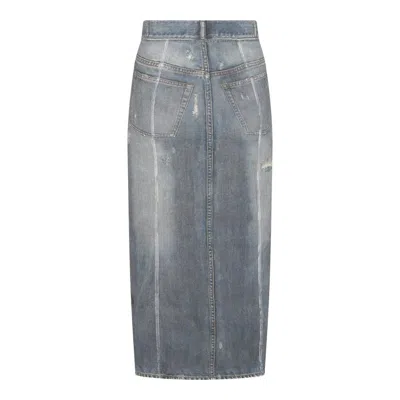 Shop Acne Studios Skirts In Denim Blue