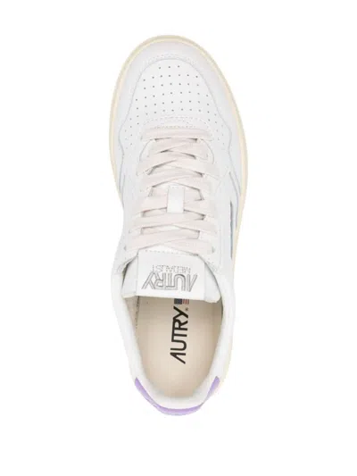 Shop Autry Sneakers In Wht/engl Lav