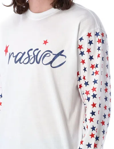 Shop Rassvet Free To Sparkle L/s T-shirt In White