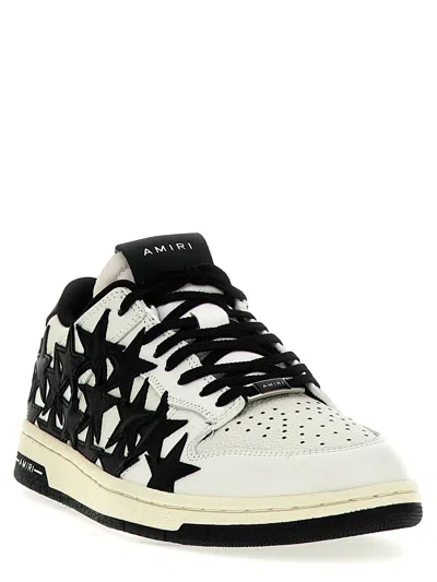 Shop Amiri 'stars Low' Sneakers In White/black