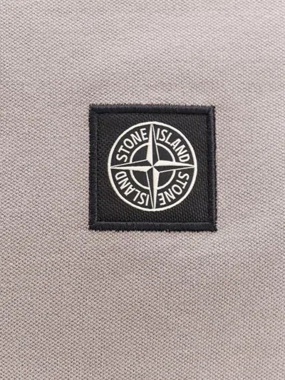 Shop Stone Island Polo Shirt In Grey