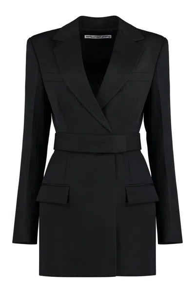 Shop Alexander Wang Double Breasted Blazer Dress In Black