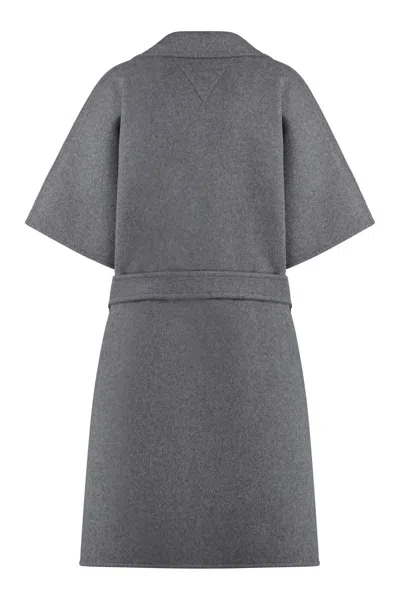 Shop Bottega Veneta Wool And Cashmere Coat In Grey