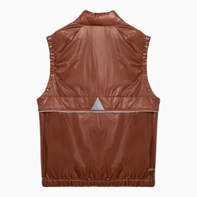 Shop Moncler Grenoble Ollon Padded Waistcoat In Red