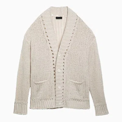 Shop Roberto Collina Perforated Cardigan In White