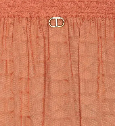 Shop Twinset Twin-set Skirts In Orange