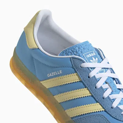 Shop Adidas Originals Gazelle Indoor Light Sneakers In Blue