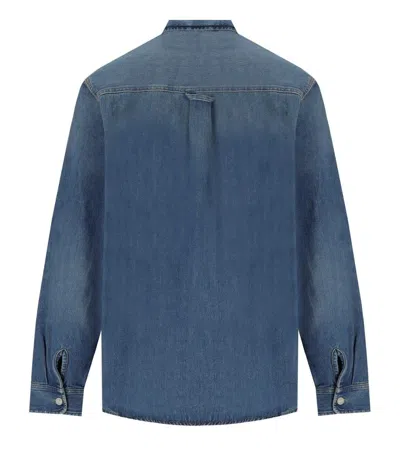 Shop Carhartt Wip  Harvey Blue Shirt Jacket