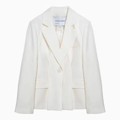 Shop Margaux Lonnberg Margaux Lönnberg Ryder Single-breasted Jacket In Blend In White