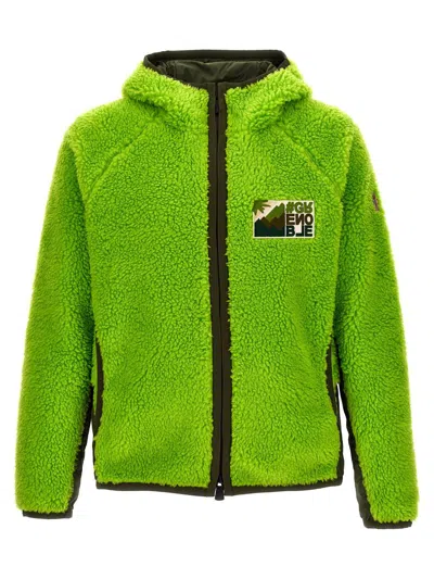 Shop Moncler Grenoble 'taddy' Hoodie In Green