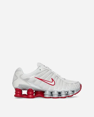 Shop Nike Wmns Shox Tl Sneakers Platinum Tint / Gym Red In Multicolor