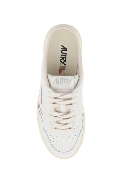 Shop Autry Medalist Mule Low Sneakers In White