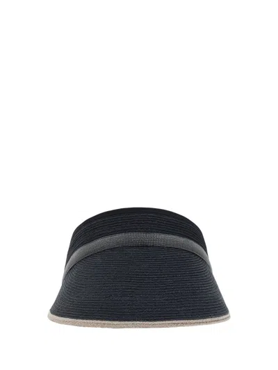 Shop Brunello Cucinelli Hats E Hairbands In Nero+ultrablack