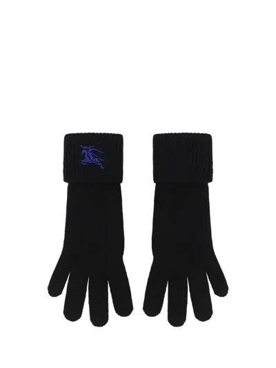 Shop Burberry Gloves In Black