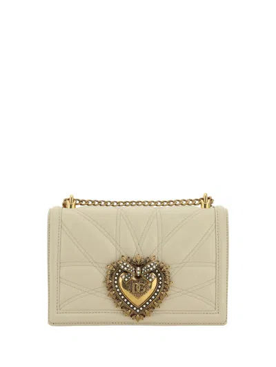 Shop Dolce & Gabbana Shoulder Bags In Burro