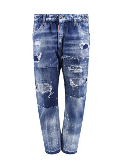 Shop Dsquared2 Big Brother Jean In Blue