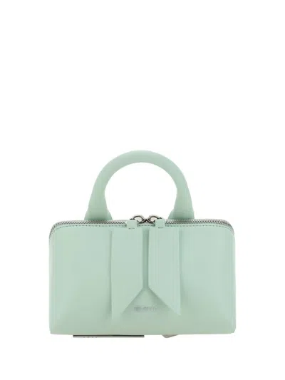 Shop Attico The  Handbags In Aquamarine
