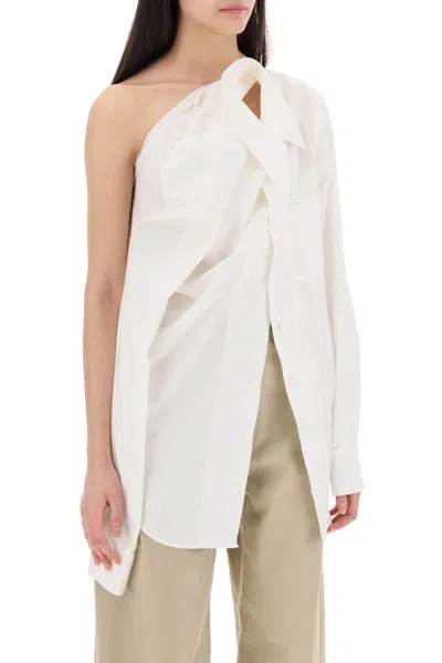 Shop Mm6 Maison Margiela Cut-out Shirt With Open In White