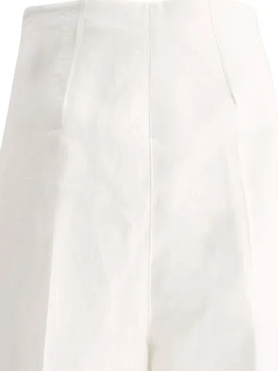 Shop Sportmax "crasso" Trousers In White