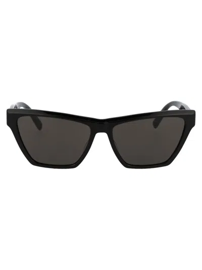 Shop Saint Laurent Eyewear Sunglasses In 002 Black Black Black