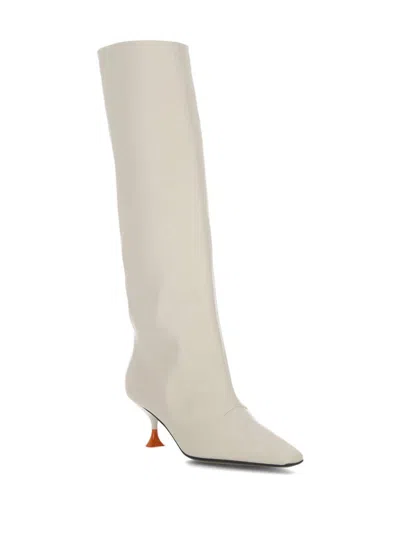 Shop 3juin Boots In Oxfor Ivory