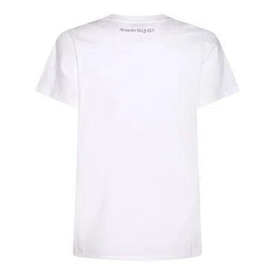 Shop Alexander Mcqueen White Multicolour Cotton T-shirt