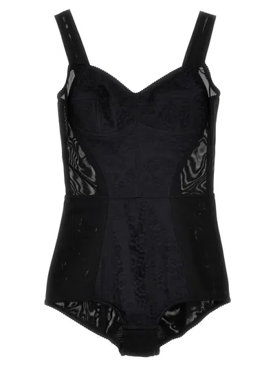 Shop Dolce & Gabbana 'bustier' Body In Black