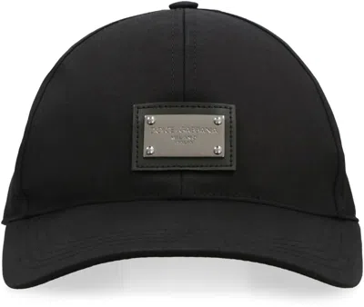 Shop Dolce & Gabbana Logo Baseball Cap In Black