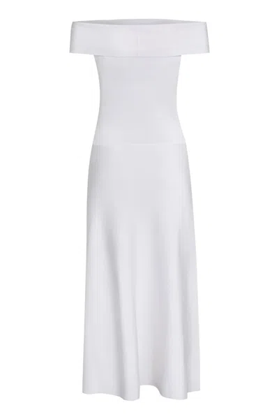 Shop Fabiana Filippi Viscose Dress In White