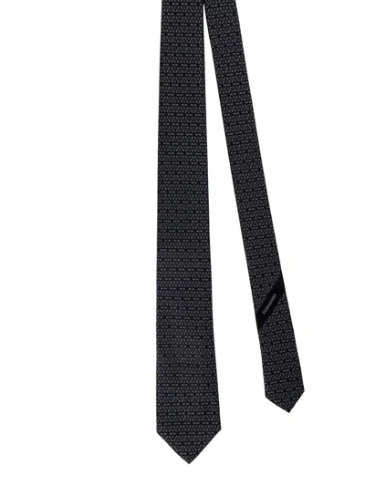 Shop Ferragamo Tie In Black