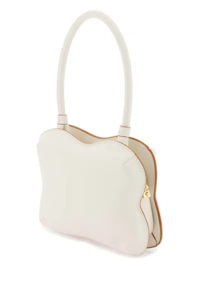 Shop Ganni Butterfly Handbag In White