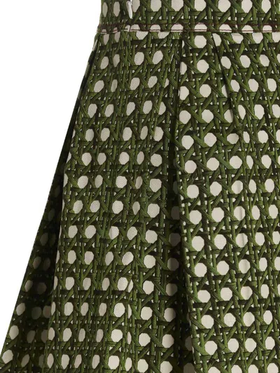 Shop Giambattista Valli 'treillage' Skirt In Green