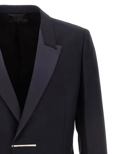 Shop Givenchy 'tuxedo' Blazer In Blue