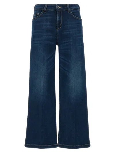 Shop Liu •jo Liu Jo Jeans 'parfait Cropped' In Blue